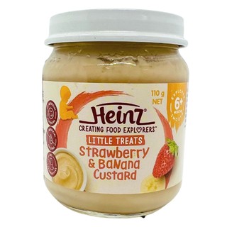 Hũ dinh dưỡng custard vị dâu và chuối heinz 110g
