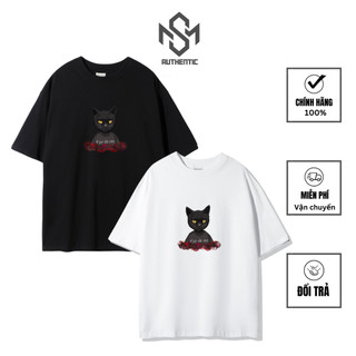 Áo thun Fier De Moi Hàn Quốc chính hãng CAT SHORT SLEEVE T-SHIRT, áo phông nam nữ cotton M&S Authentic