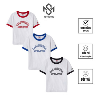 Áo babytee Whoau chính hãng - áo thun nữ croptop phối tay màu cá tính M&S Authentic | WHRAE2327F