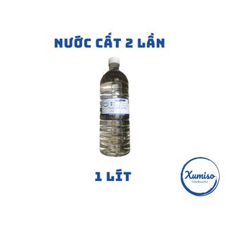 Nước cất 2 lần - nước chưng cất - xumiso - 100ml, 500ml, 1l