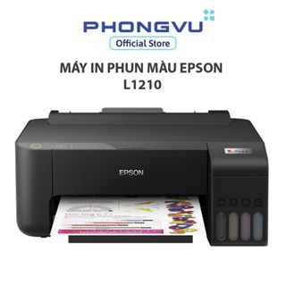 Máy in phun màu Epson L1210 đơn năng - Bảo hành 24 tháng (Bao gồm một bộ mực kèm theo)
