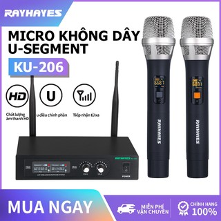 Micro không dây cao cấp,RAYHAYES KU-206 microphone wireless,micro hát karaoke không dây chống hú