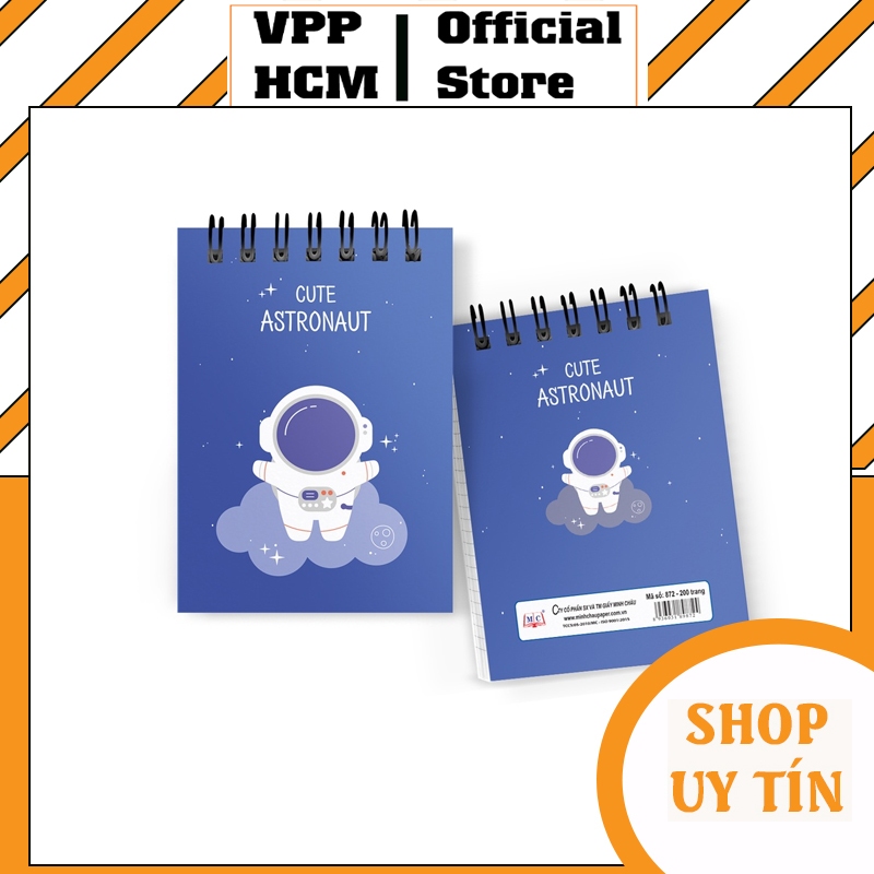 [Combo 2 Quyển] Sổ lò xo A7 dày 200 trang và 100 trang MC - khổ A7 với kích thước nhỏ gọn