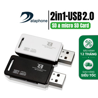 Đầu đọc thẻ nhớ máy ảnh SD và Micro SD USB2.0 truyền tốc độ cao tương thích với tất cả các dòng laptop chạy các hệ điều