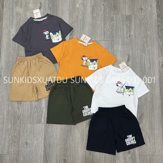 Bộ Cộc tay bé trai bé gái hình chó Snoopy