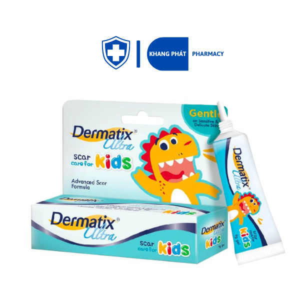 Dermatix Ultra Kids 5g - Gel làm mờ sẹo, làm phẳng sẹo lồi, sẹo thâm cho bé