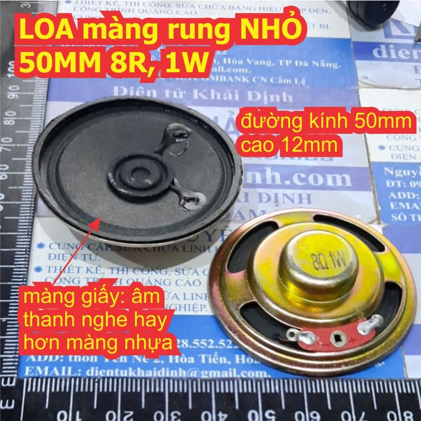 4 cái LOA NHỎ Loa màng rung mini hình tròn 8R 8Ohm 16R 16Ohm 0.5W 1W đủ cỡ kde1942