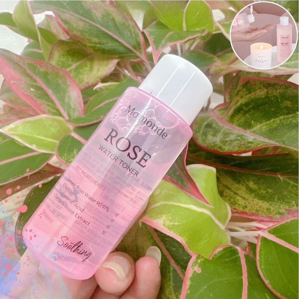 Nước Hoa Hồng Mamonde Rose Water Toner Không Cồn, Cấp Ẩm Cho Da 50ml