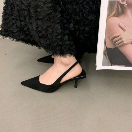 Sandal cao gót nữ Ngọc Trinh Store cao 7cm gót nhọn đơn giản dễ phối phù hợp dự tiệc | BigBuy360 - bigbuy360.vn