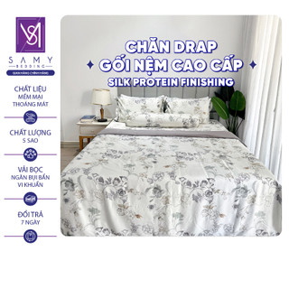Bộ Chăn Ga Gối Lụa Tencel Coolsilk SAMY BEDDING Cao Cấp Mềm Mịn Thoáng Mát Sang Trọng