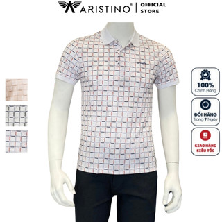 Áo thun polo ngắn tay cổ bẻ ARISTINO APS074S3 phông nam cao cấp vải cotton phom dáng suông vừa vặn 3 màu sắc chọn lựa