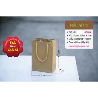 50 cái - Túi giấy kraft nhỏ đựng quà tặng mỹ phẩm phụ kiện - Túi số 7