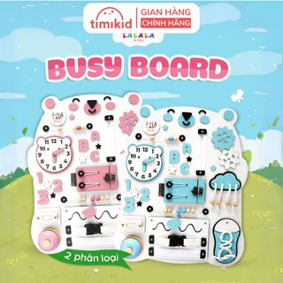  Busy Board Bảng Bận Rộn Hình Gấu Lalala Baby Hơn 20 chi tiết chất liệu gỗ cao cấp chắc chắn - Timikid 