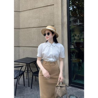 ☘️ ÁO SƠ MI LI XẾP CỔ SEN ☘️