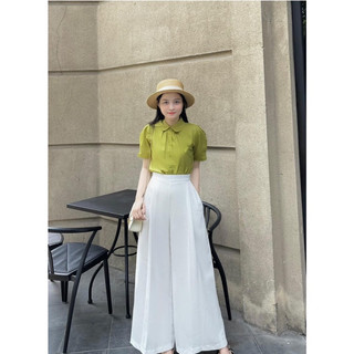 ☘️ ÁO SƠ MI LI XẾP CỔ SEN ☘️