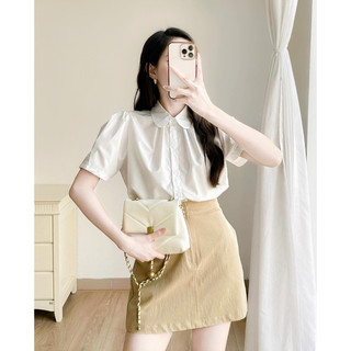 ☘️ ÁO SƠ MI LI XẾP CỔ SEN ☘️