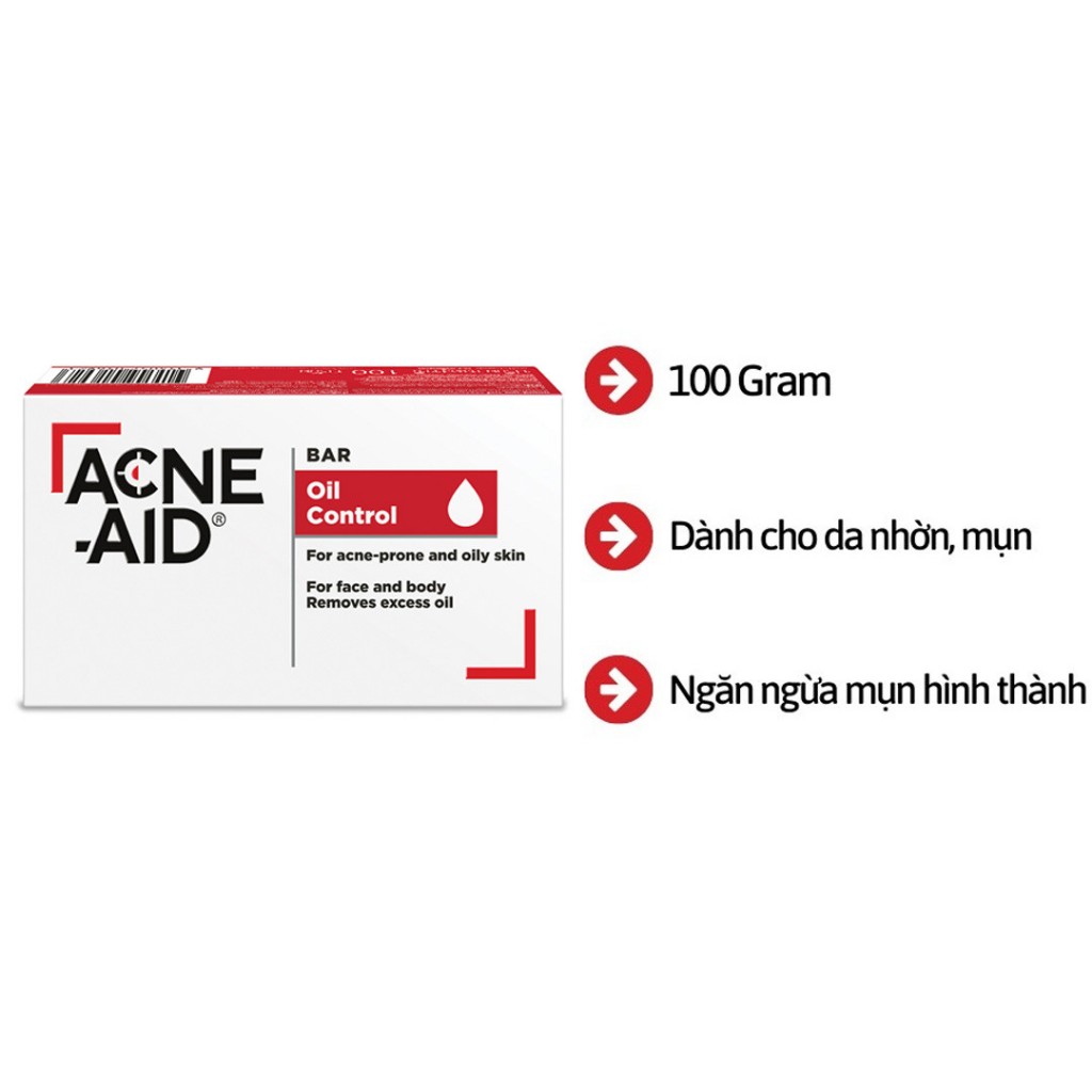 Xà phòng tắm cho mụn toàn thân Acne-Aid Bar 100g