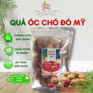 Quả óc chó đỏ mỹ sấy khô giàu dinh dưỡng giàu omega-7 gấp đôi óc chó vàng túi zip 500g 250g j&j hhealthy