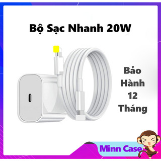 Combo Củ và dây sạc 20W cho các dòng điện thoại, bảo hành 12 tháng Minncase