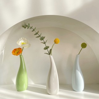 Bình cắm hoa, Lọ hoa gốm sứ phong cách Bắc Âu tối giản, vingate, trang trí, decor nhà cửa