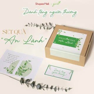Set quà tặng mỹ phẩm độc quyền An Lành ý nghĩa, thiết thực bao gồm son và mỹ phẩm GUO (đã bao gồm hộp quà)