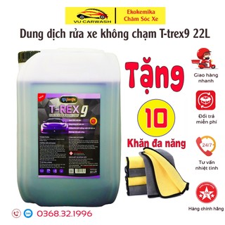 Dung dịch rửa xe không chạm - nước rửa xe ô tô - xe máy Ekokemika T-rex9 22L(hàng chính hãng)