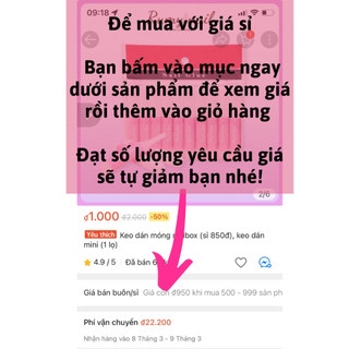 Keo dán móng nailbox (sỉ 850đ), keo dán mini (1 lọ)