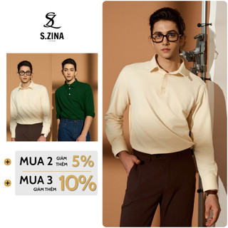 Áo polo dài tay original gentle straight fit, áo thun polo nam cao cấp, phong cách thanh lịch, dễ phối đồ - szn0010