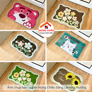 Thảm lau chân, thảm chùi chân bali đế cao su chống trơn trượt 40x60cm Hưng Chiếu