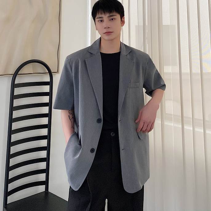 Áo blazer nam nữ form rộng Hàn Quốc, áo vest basic nam nữ Unisex