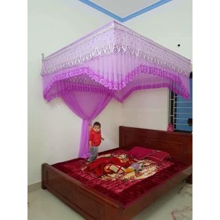 TRỌN BỘ - Màn khung vuông ren lạnh loại m8 x2m -  ẢNH THẬT