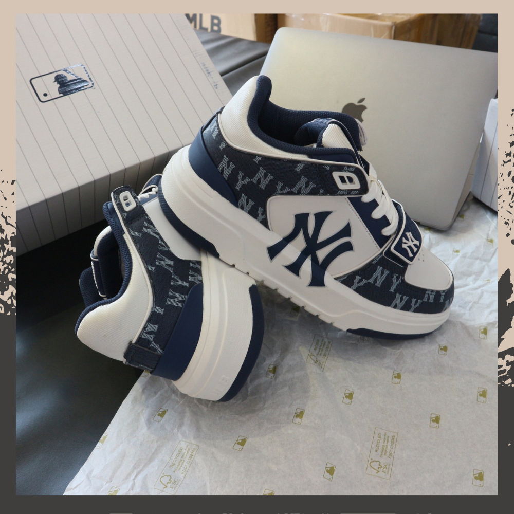 Giày MLB Chunky Nam Nữ, Giày MLB NY Thời Trang Full Box Bill - BIBISNEAKER