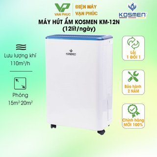 Máy hút ẩm kosmen km-12n new - chính hãng bh-24 tháng
