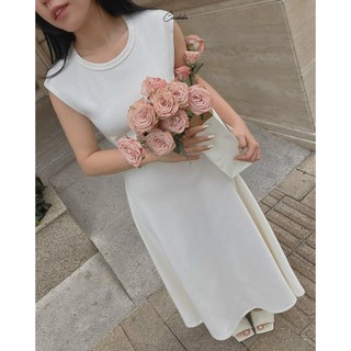 Váy 2 Dây Dáng Dài Thun Gân Co Giản.(Hoả Tốc) CC004