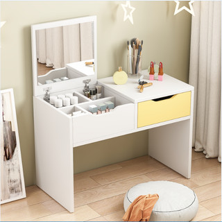 Bàn trang điểm bệt(60*42*30), bàn phấn ngồi nệm kèm gương soi decor phòng thương hiệu IGA- GP69