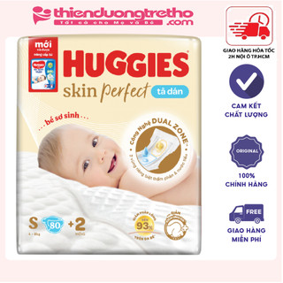 Tã Dán Huggies Size S 56+10 - S80 +miếng Cho Bé 4 - 8kg Mẫu mới