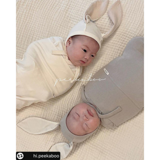 Bộ rời sơ sinh thỏ Bunny chính hãng Peekaboo Hàn Quốc