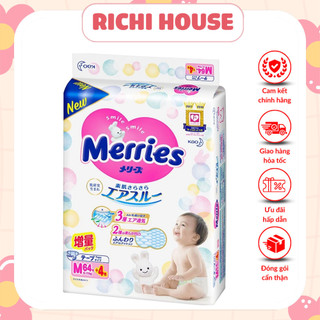 Tả Bỉm Merries Dán / Quần - Hàng Nội Địa Đủ Size Nb96/S88/M68/L58/Xl44
