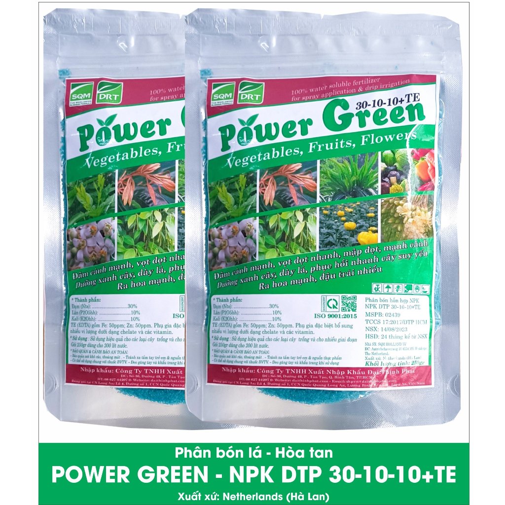 Phân bón Lá Hoà Tan NPK DTP 30-10-10 + TE