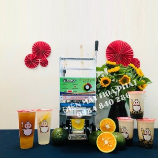 Máy dập cốc, ép miệng ly 700ml cuốn màng tự động ( hàng cao cấp )