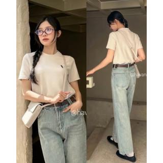 Áo pull thêu ngựa babytee chất thoáng mát form vừa kimii 3558 p0k39