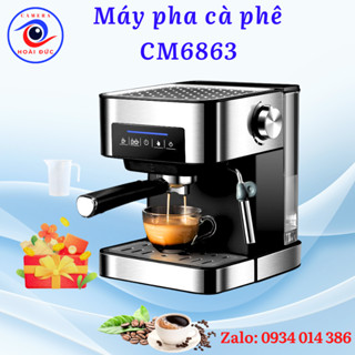 Máy pha cà phê Espresso CM6863, 20 bar, chế độ pha 1 ly và 2 ly, chuẩn vị espresso