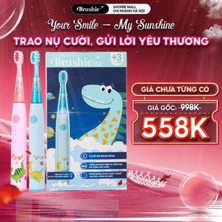 Combo 2 bàn chải điện cho bé Brushie Kids 3 chế độ siêu tiện lợi