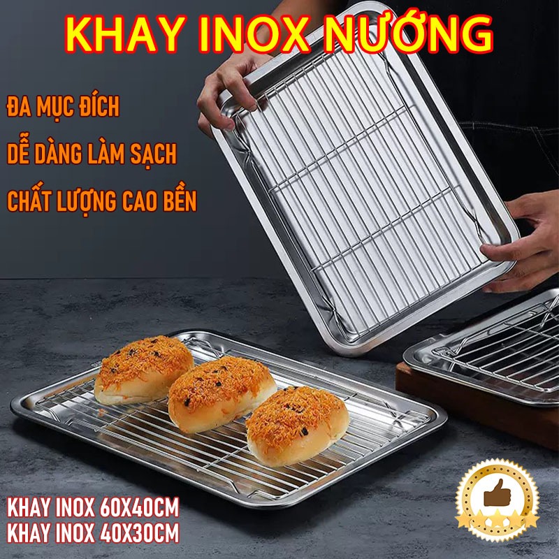 Khay bếp nướng khay nướng bếp từ khay vỉ nướng 304,khay nướng chống dính Dùng Để Nướng Bánh,thực Phẩm