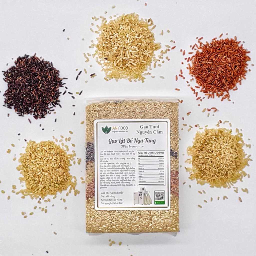 Combo 3kg Gạo lứt bổ ngũ tạng