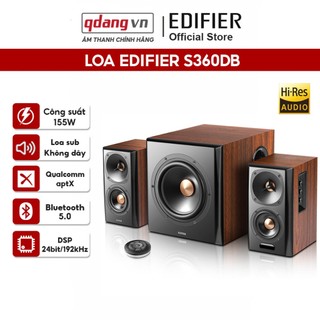 Loa edifier s360db flagship 2.1, planar treble, hires audio, subwoofer không dây