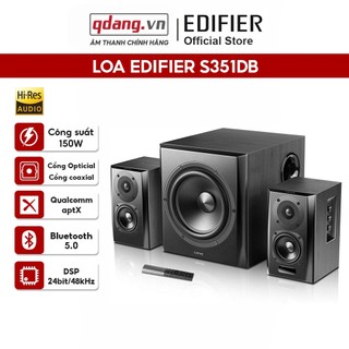 Loa edifier s351db - hệ thống âm thanh 2.1 siêu bass - bluetooth 5.0, aptx