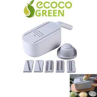 Bộ thái rau củ 6 lưỡi ecoco e1909 - dụng cụ gọt củ quả nhà bếp đa năng
