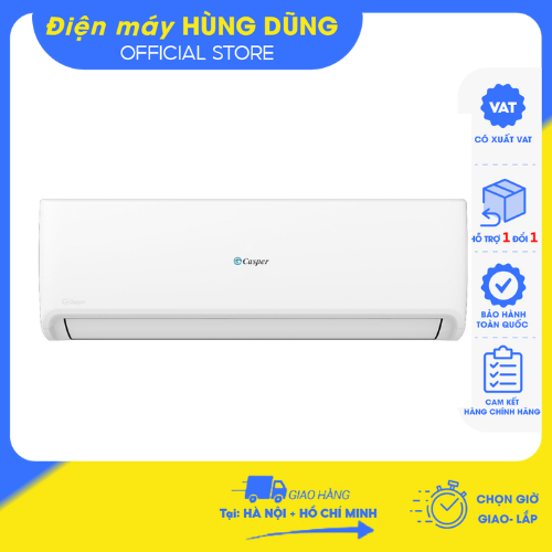 [ GIAO LẮP TRONG NGÀY TẠI HN ] Điều hòa Casper 1 chiều inverter 12000BTU HC-12IA32/ GC-12IS33/GC-12I