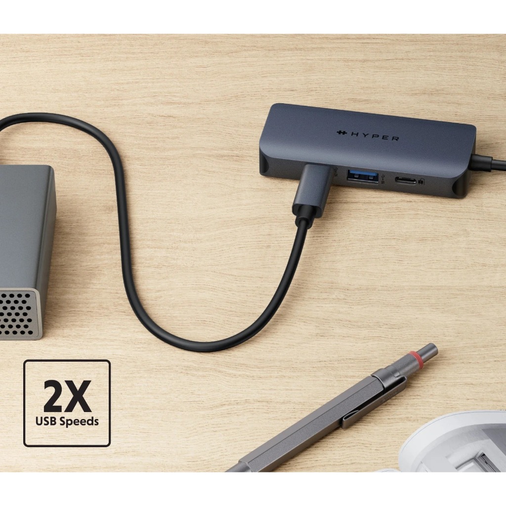 Hub chuyển đổi 4-in-1 Hyper Drive Next 4 Port, USB-C, cổng chuyển đổi cho Macbook/ Laptop - HD4001 | BigBuy360 - bigbuy360.vn